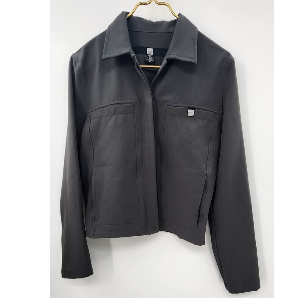 Marithe Francois Girbaud Gray Hidden‎ Button Jacket Size Medium
